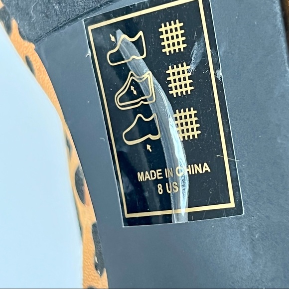 SHOE DAZZLE “Ransa” Leopard Print Peep Toe Slip On Heels—SZ. 8 - Picture 13 of 13